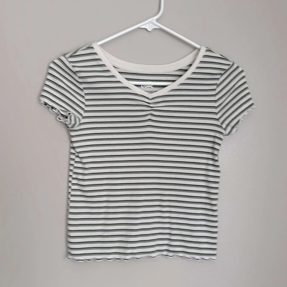 Set of 2- striped justice girls tees